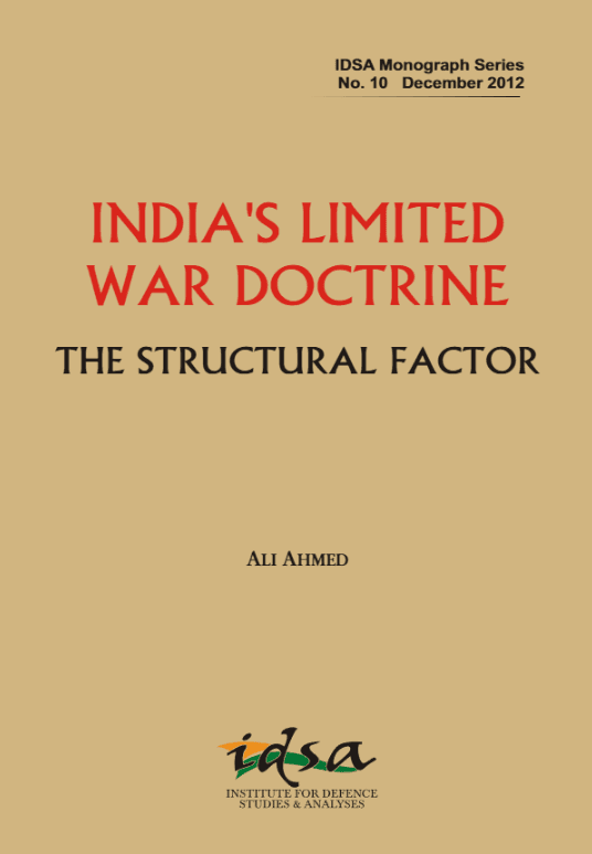 India's Limited War Doctrine book cover